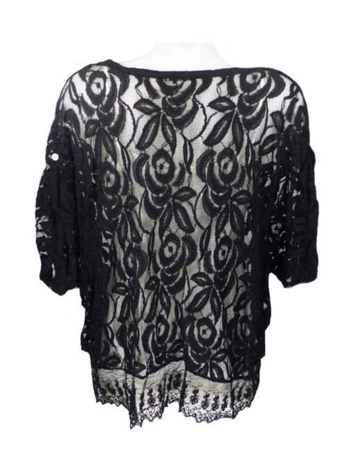 Giuliana Black Lace Top Back - Fashion Fix Online