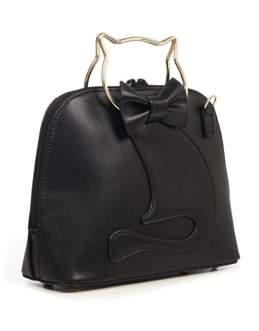 black cat handbag