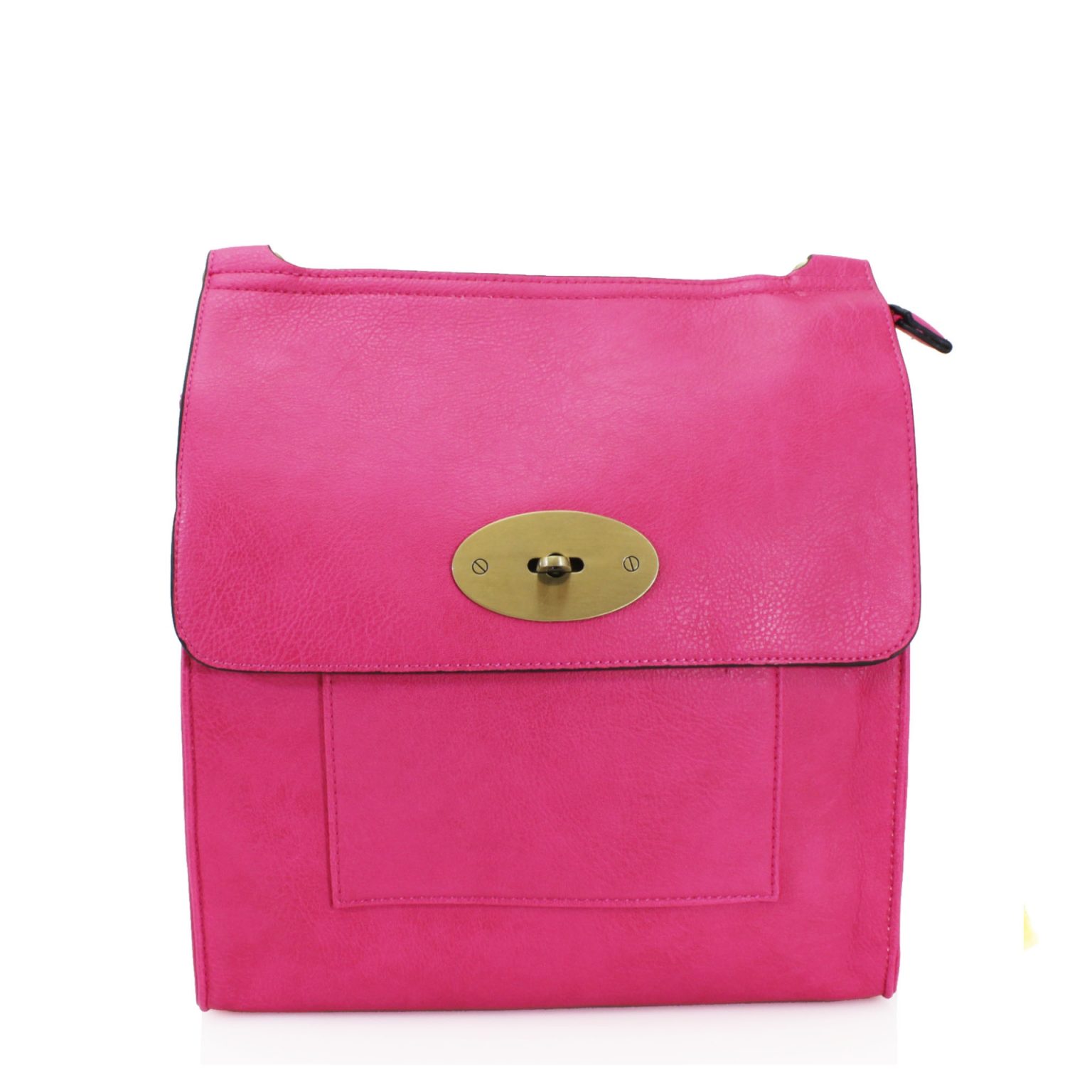 Cross Body Satchel Bag Bright Pink