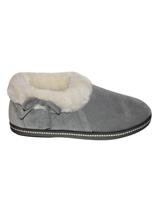 grey slipper boots ladies